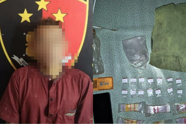 Digerebek di Pagi Hari, Pria di Muara Bengkal Kutim Kedapatan Simpan 14 Poket Sabu