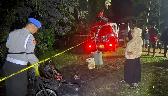 Kebakaran di Balocci Pangkep, Rumah Warga dan Motor Ludes Dilalap Api