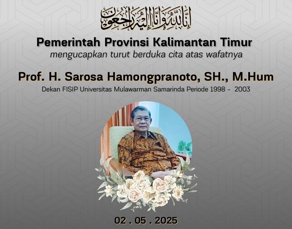 Guru Besar Hukum Unmul Samarinda Prof Sarosa Hamongpranoto Tutup Usia di Hari Pendidikan Nasional
