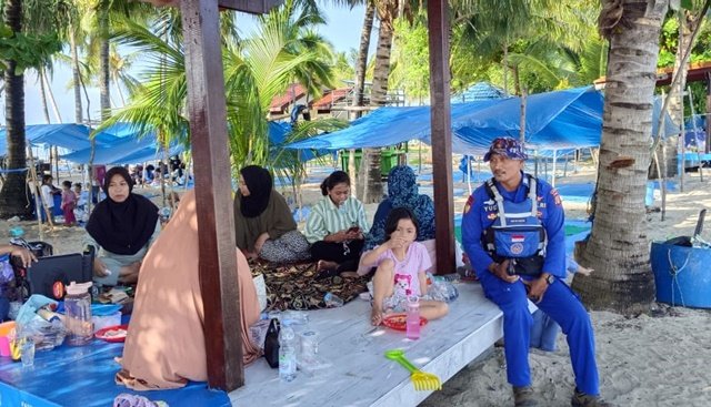 Pasca Nataru 2025, Sat Polairud Polres Bontang Tingkatkan Patroli di Pulau Beras Basah