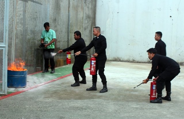 Lapas Bontang Gelar Simulasi Penanggulangan Kebakaran, Latih Kesiapsiagaan dan Pencegahan