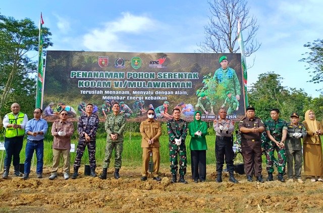 Ribuan Pohon Endemik Ditanam di Lahan Bekas Tambang Kutai Timur