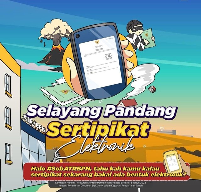 Tak Lagi Waswas Musim Hujan, Sertifikat Elektronik Bikin Pemilik Tanah Lebih Tenang