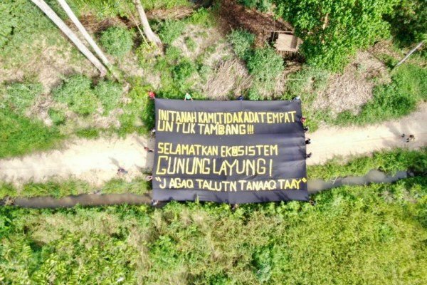 Empat Kampung Tolak Tambang di Gunung Layung, Kutai Barat