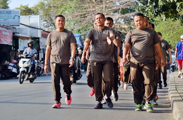 Olahraga Rutin, Jaga Kesiapan Prajurit Kodim Bontang