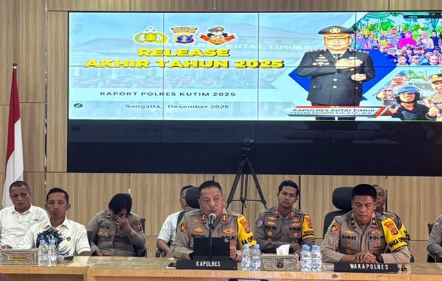 Kriminalitas di Kutim Turun, 622 Kasus sepanjang 2025