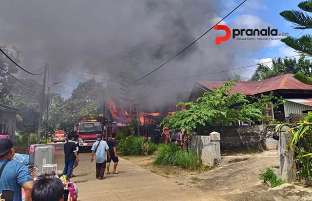 Pemilik ke Samarinda, Rumah di Muara Wahau Hangus Dilalap Api, Kerugian Rp300 Juta