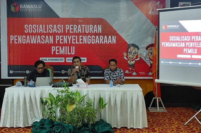 Undang Seluruh Parpol, Bawaslu Bontang Sosialisasikan Peraturan Pengawasan Penyelenggaraan Pemilu