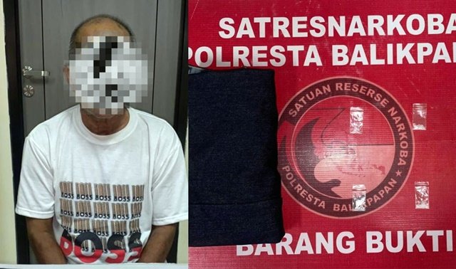 Residivis Narkoba di Balikpapan Ditangkap, Sembunyikan 6 Paket Sabu di Kantong Celana