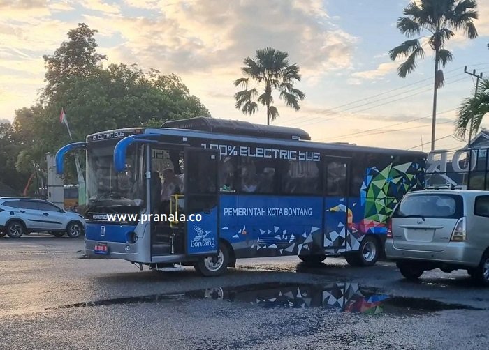 Begini Penampakannya, Bus Listrik Pemkot Bontang Datang, Mulai Antar-Jemput ASN