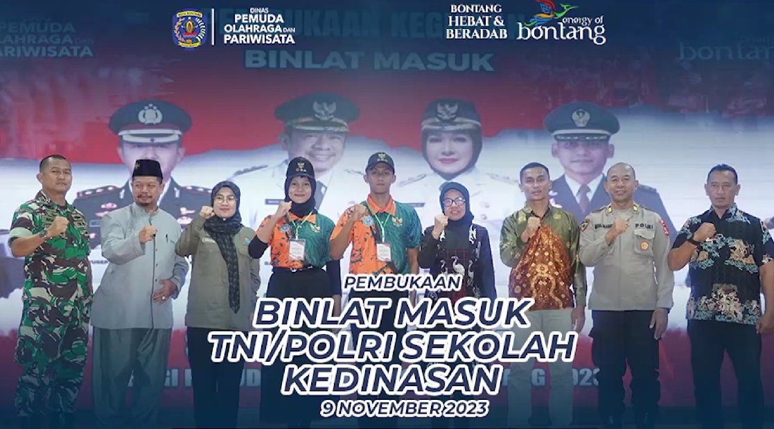 VIDEO: 100 Pemuda di Bontang Ikuti Binlat Masuk TNI/Polri Sekolah Kedinasan