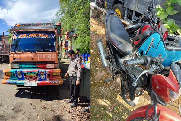 Truk Serempet Motor di Jalan Poros Makassar-Pare, Pengendara Motor Meninggal Dunia