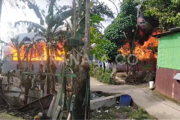 Kebakaran Lahap Rumah Warga di Dekat Pasar Sentral Pangkep, Kerugian Ditaksir Rp200 Juta