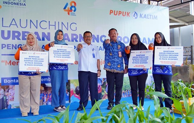 Pupuk Kaltim Dorong Urban Farming untuk Atasi Sampah Organik di Bontang