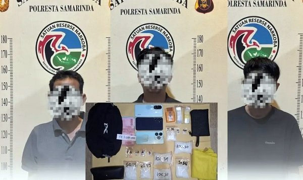 Dari Hotel di Samarinda ke Rak Dapur Tenggarong, Sabu Hampir Setengah Kilo Disita