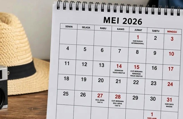 Kalender Mei 2026: Enam Tanggal Merah dan Libur Panjang Menanti