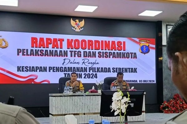 Polda Kaltim Siapkan Pengamanan Jelang Pilkada Serentak 2024, Pakai Tactical Floor Game (TFG) dan Sispamkota
