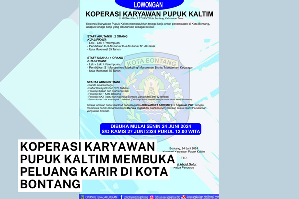 Koperasi Karyawan Pupuk Kaltim Membuka Peluang Karir di Kota Bontang