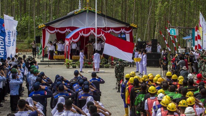 Momen Bersejarah Upacara HUT Kemerdekaan RI Pertama Kali di IKN Nusantara
