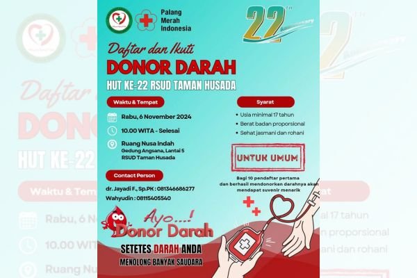 RSUD Bontang Rayakan Ulang Tahun dengan Aksi Donor Darah, Daftar Sekarang!