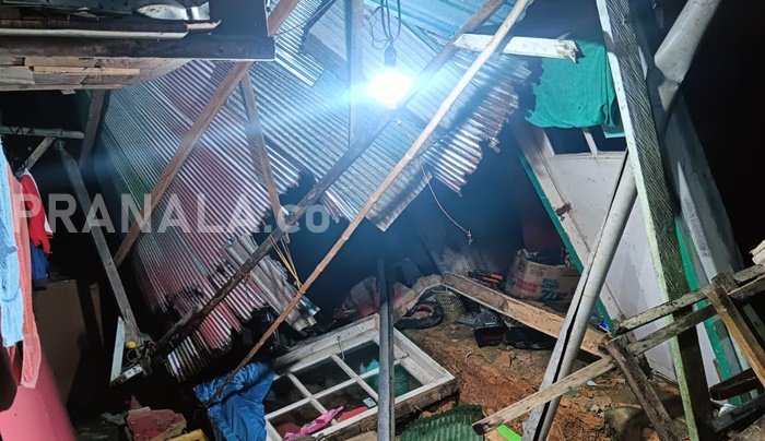 Hujan Deras Picu Longsor di Bontang, Empat Rumah Warga Rusak