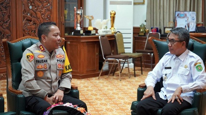 Baru Menjabat, Kapolres Kutim Langsung Temui Bupati, Ini yang Dibahas