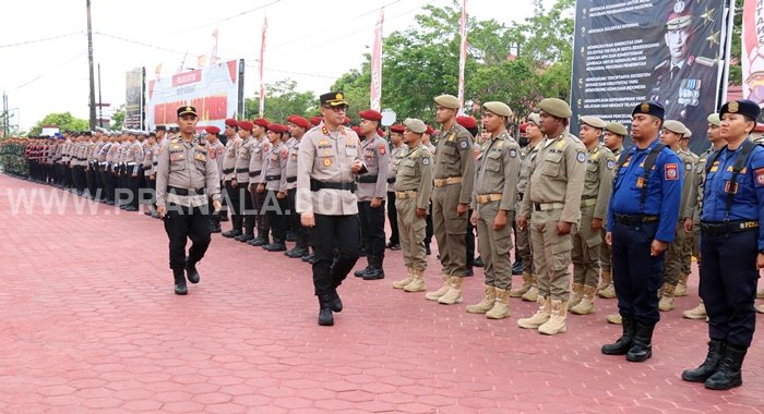 Situasi Bontang Kondusif, Ratusan Personel Polres Siaga Penuh