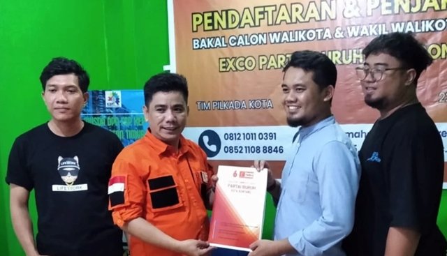 Lebarkan Sayap Dukungan, Giliran Najirah-Aswar Kembalikan Formulir ke Partai Buruh Bontang