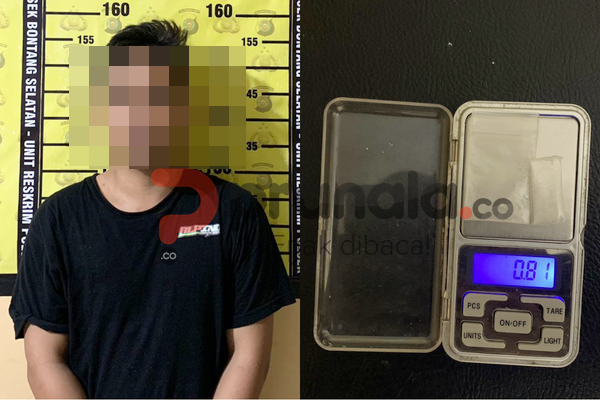 Pria di Bontang Ditangkap di Depan Bank, Bawa Paket Sabu Siap Edar
