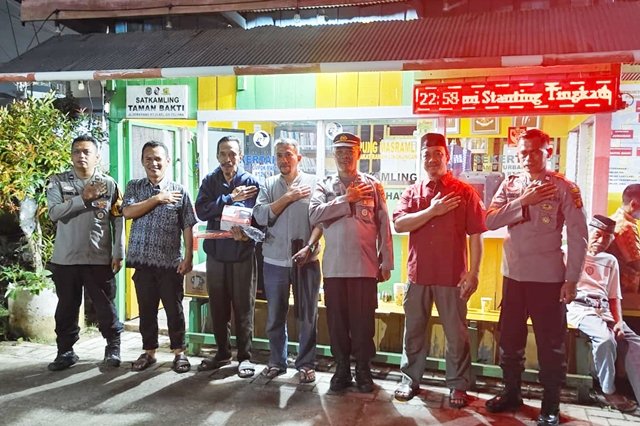 Polres Bontang Bentuk Satkamling, Lurah Gunung Telihan Beri Apresiasi