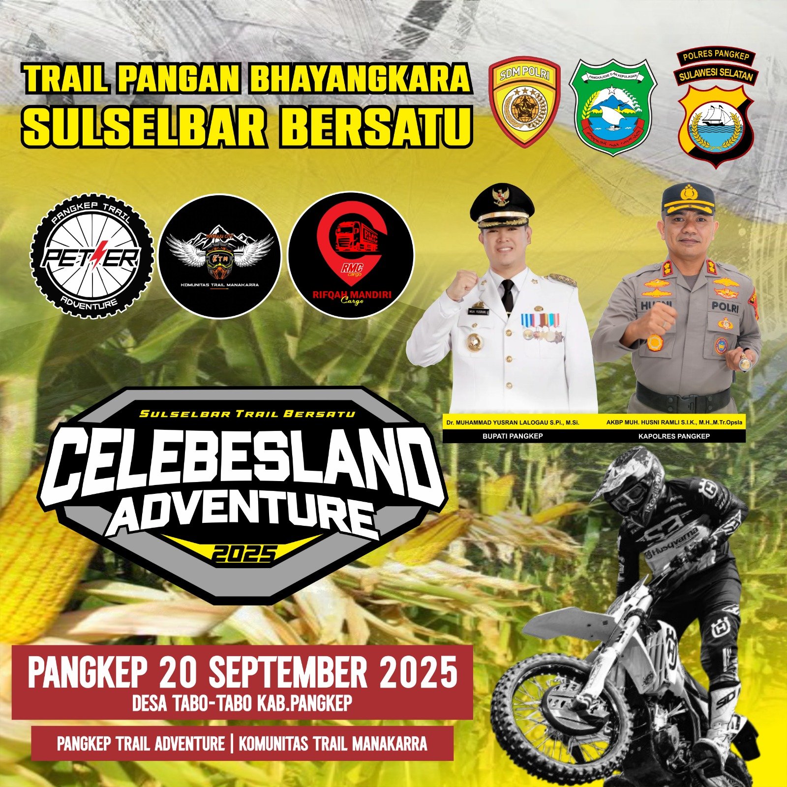 Komunitas Trail Sulsel–Sulbar Bersatu, Dukung Program Ketahanan Pangan