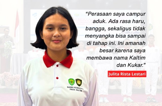 Cerita Julita dari Tabang Kukar Membawa Kaltim ke Seleksi Paskibraka Nasional 2026