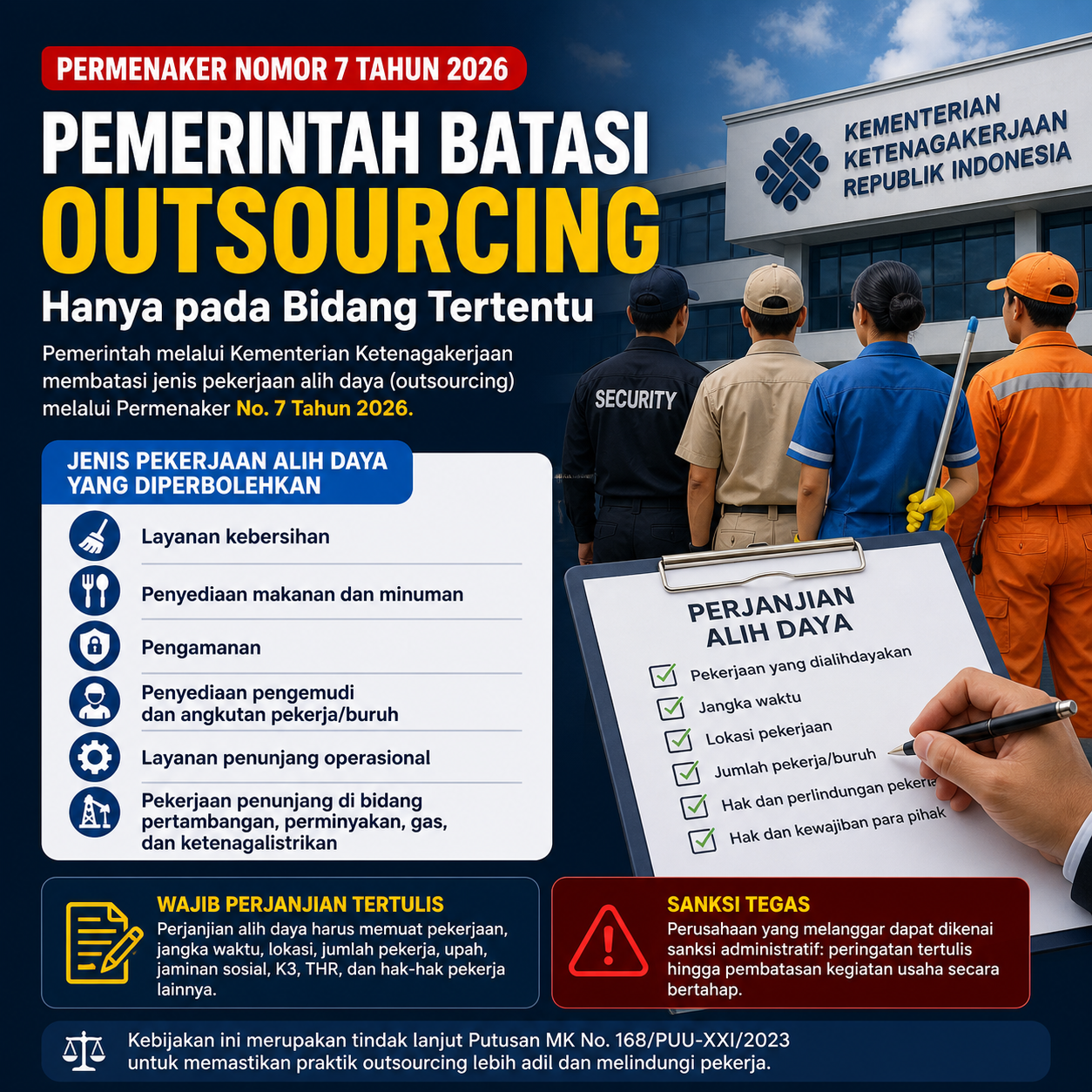 Aturan Baru Outsourcing Dibatasi, Ini Pekerjaan yang Tak Lagi Bisa Dialihdayakan