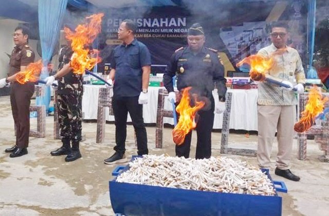Hampir 2 Juta Rokok Ilegal Beredar di Kaltim, Bea Cukai Samarinda Bongkar Jalur Masuknya
