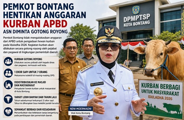 Bontang Tiadakan Dana Kurban APBD, ASN Diminta Patungan