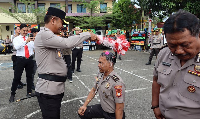 25 Personel Polres Pangkep Naik Pangkat, Kapolres: Ini Amanah, Bukan Sekadar Penghargaan