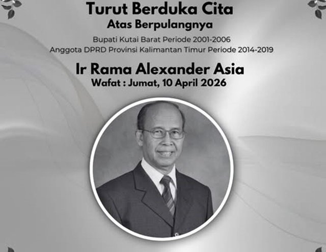 Mantan Bupati Kubar, Rama Alexander Asia Wafat di Samarinda