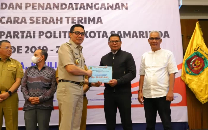 PDI Perjuangan Terima Bantuan Keuangan Parpol Tertinggi di Samarinda, Berikut Rincian per Parpol