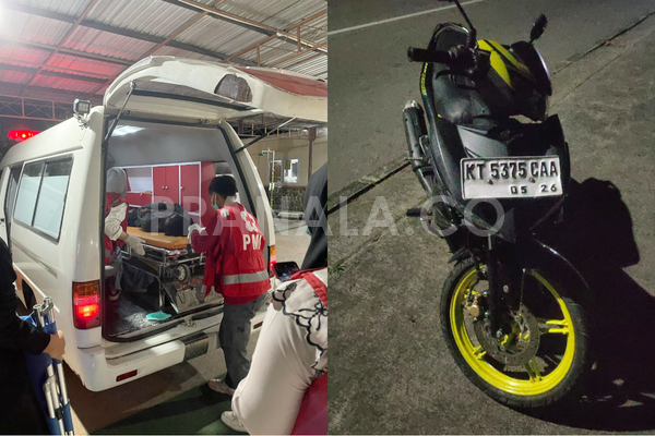 Kecelakaan Tunggal di Bontang: Rantai Motor Putus, Pengendara Terlempar dan Alami Luka Serius