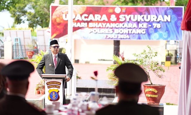 Wali Kota Basri Rase Apresiasi Polri pada Hari Bhayangkara ke-78: Sinergitas Kunci Keamanan Bontang