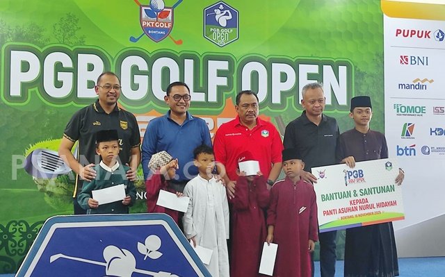 PGB Open 2025 di Bontang Makin Meriah: Ratusan Pegolf Bertanding, UMKM Terbantu, Donasi Mengalir