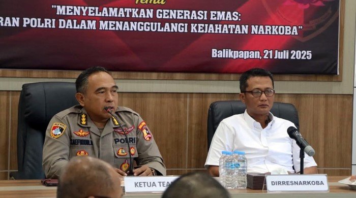 Polri Soroti Ancaman Narkoba di Kaltim, Malaysia jadi Titik Transit