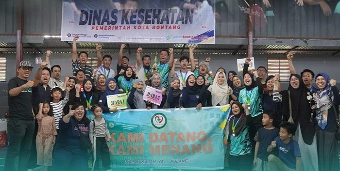 FOTO-FOTO: Badminton RSUD Taman Husada Bontang Borong Prestasi di Turnamen Antarfasilitas Kesehatan se-Bontang