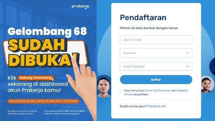 Kartu Prakerja Gelombang 68 Mulai Dibuka, Berikut Cara Daftarnya!