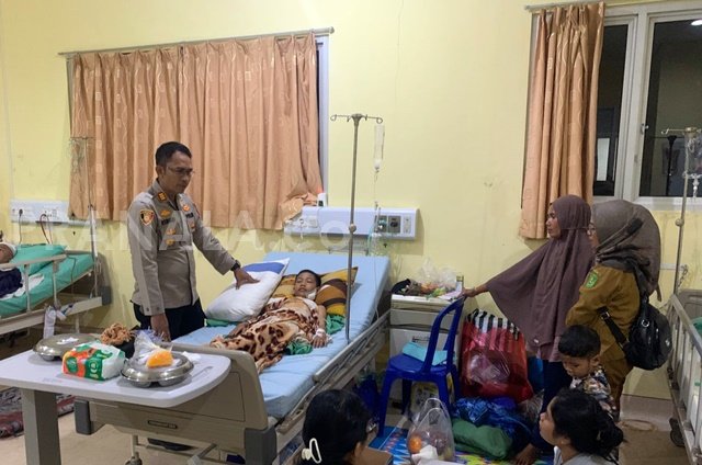 Bocah di Bengalon Diserang Buaya, Polres Kutim Turun Langsung Beri Dukungan