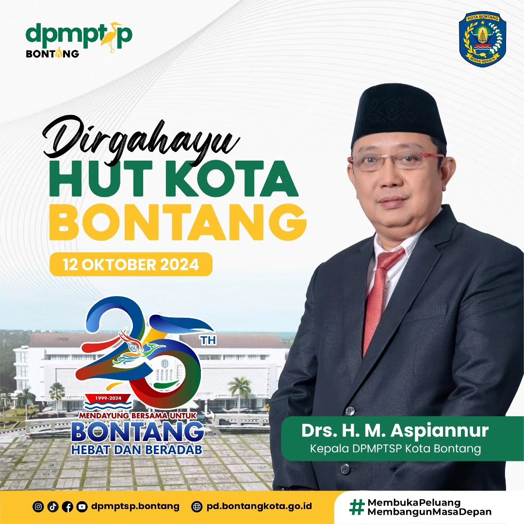 DPMPTSP Bontang Ajak Warga Bersinergi Wujudkan Kota Hebat di HUT Bontang ke-25