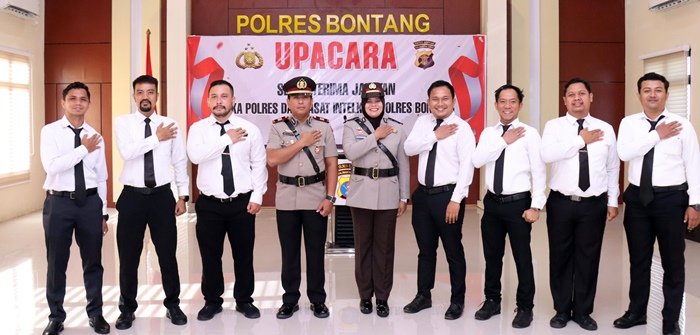 Rotasi Polri di Bontang, Waka Polres dan Kasat Intelkam Resmi Berganti