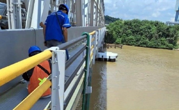Antisipasi Tabrakan Kapal, Jembatan Mahakam Samarinda Dipasang Sensor Canggih