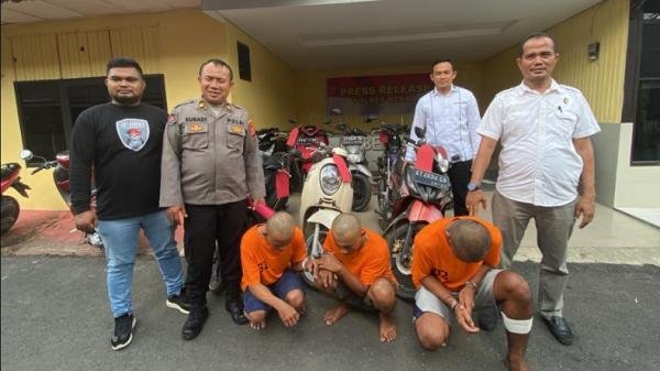 Komplotan Curanmor di Berau Diciduk, Satu Pelaku Ditembak