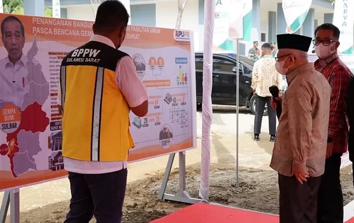 Wapres Ma'ruf Amin Kunjungi Sulbar, Cek Penurunan Stunting dan Rekonstruksi Pascagempa